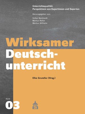 cover image of Wirksamer Deutschunterricht